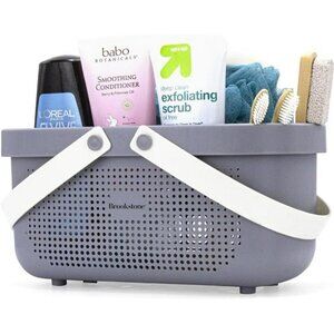 Large Plastic Shower Caddy Basket Bathroom Organizer Tote for Dorm College Trave